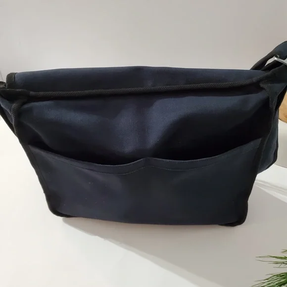 MARIMEKKO Olkalaukku Urbaani Crossbody Shoulder Bag Navy Blue Cotton Canvas